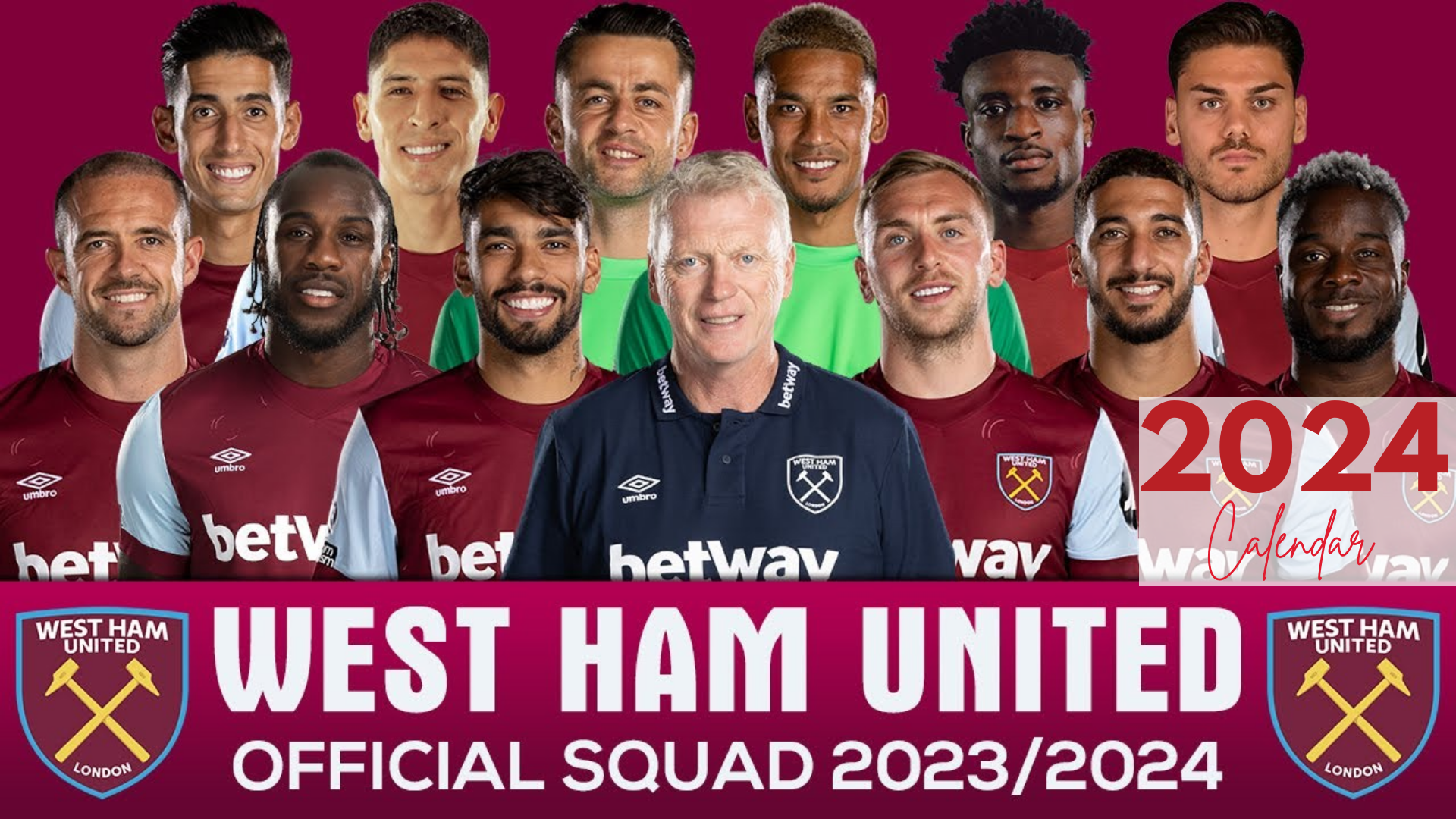 West Ham United 2024 Calendars
